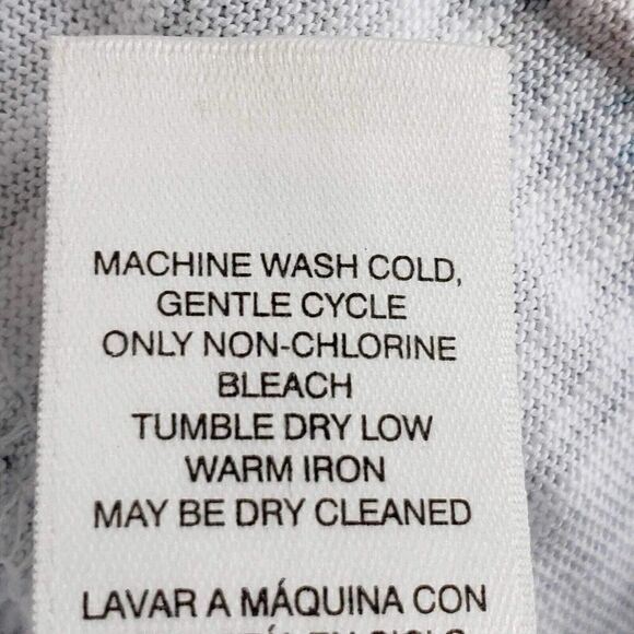 Chicos Shirt Womens Size 3 US XL Paisley Tunic Stretch Cotton White Pullover - Picture 7 of 8